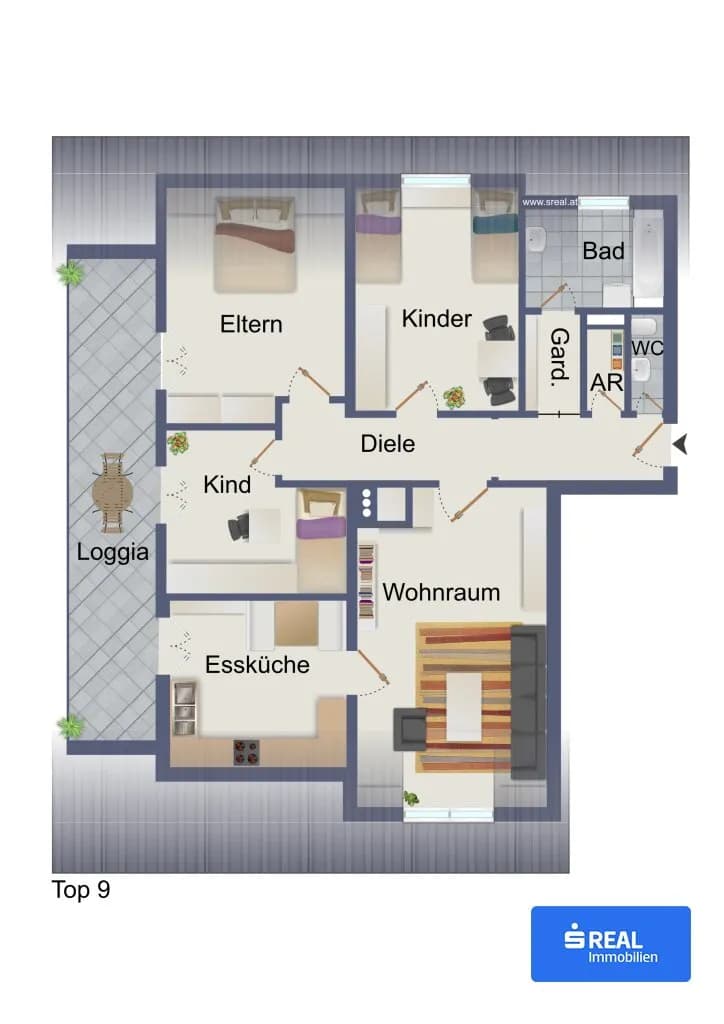 4-Zimmer-Wohnung kaufen in Feldkirchen – 93,23 m², € 199.900 – Bild 12 von 12