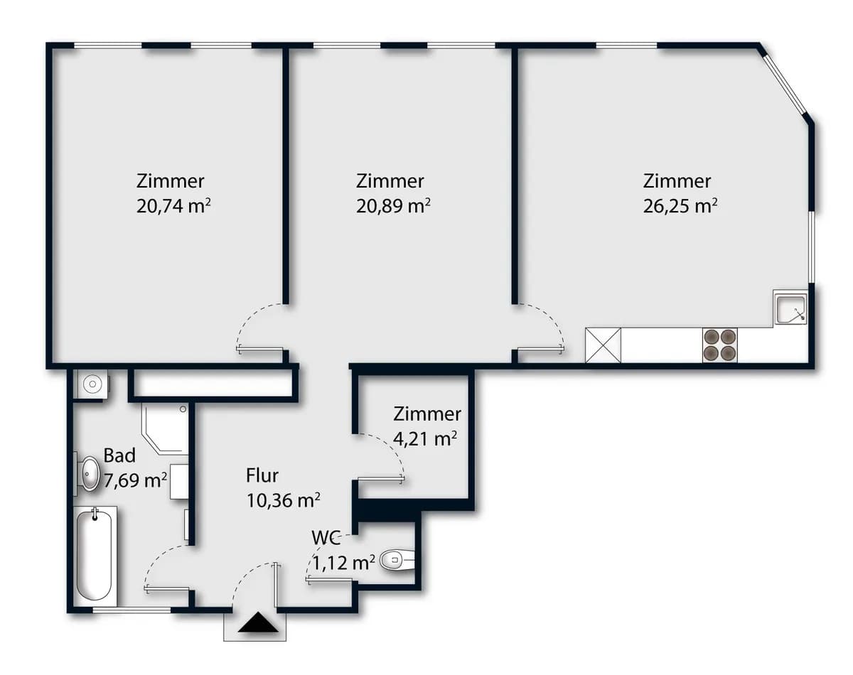 3-Zimmer-Wohnung kaufen in Wien – 91,26 m², € 580.000 – Bild 21 von 21