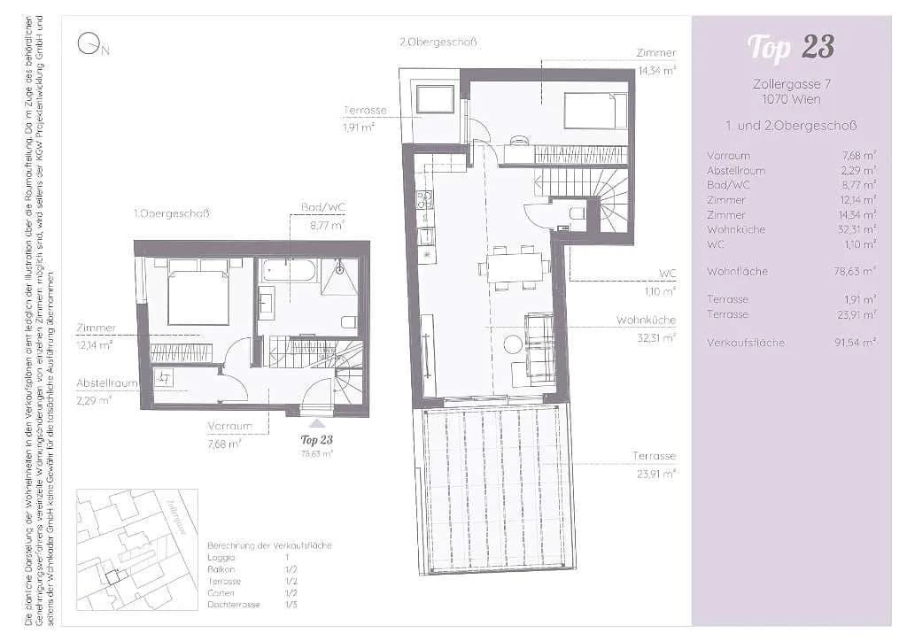 3-Zimmer-Wohnung kaufen in Wien – 78,64 m², € 990.000 – Bild 18 von 18