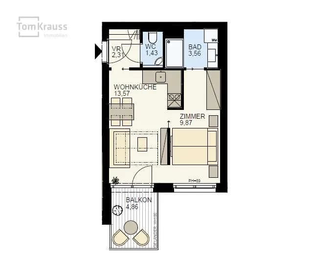 2-Zimmer-Wohnung kaufen in Wien – 30,6 m², € 255.500 – Bild 11 von 14