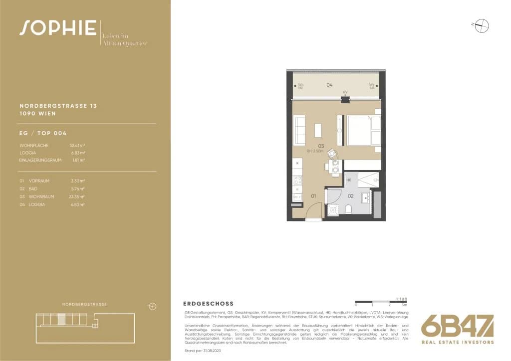 2-Zimmer-Wohnung kaufen in Wien – 32,61 m², € 316.600 – Bild 13 von 13
