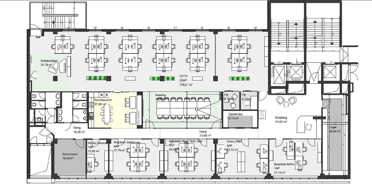 9-Zimmer-Gewerbeimmobilie mieten in Wien – 563 m², € 10.831 – Bild 25 von 26