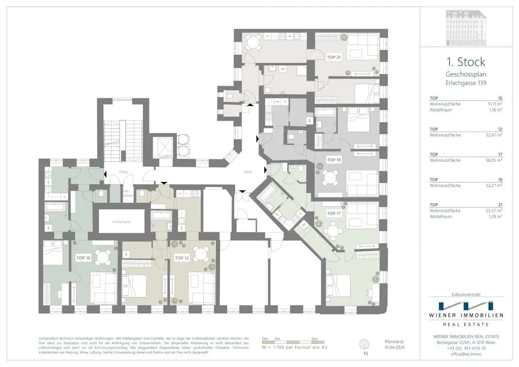 2-Zimmer-Wohnung kaufen in Wien – 52,67 m², € 180.366 – Bild 10 von 11