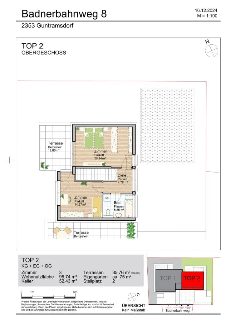 3-Zimmer-Haus mieten in Mödling – 96 m², € 2.500 – Bild 27 von 27