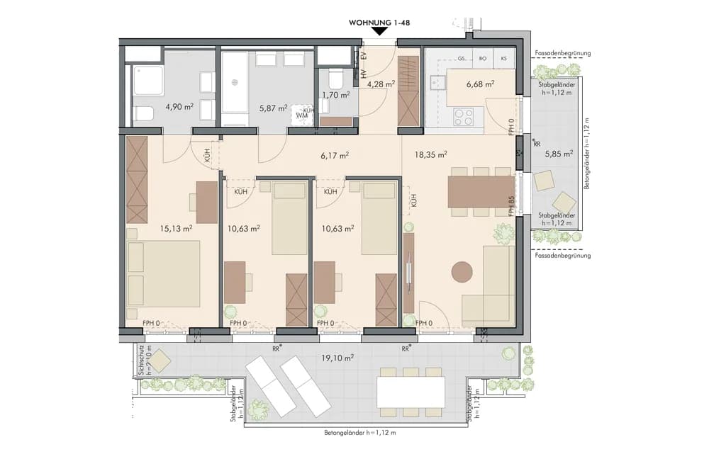 4-Zimmer-Wohnung kaufen in Wien – 84,34 m², € 598.000 – Bild 14 von 14