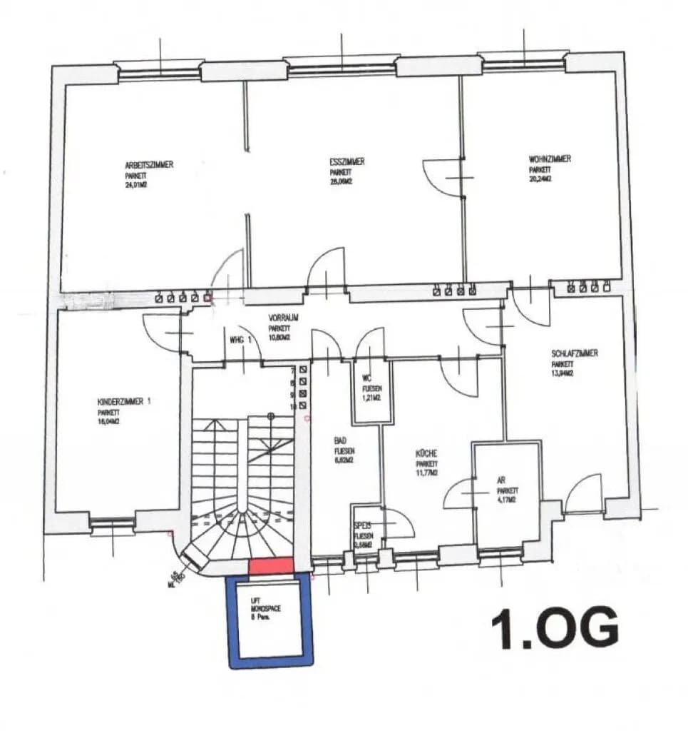 5-Zimmer-Gewerbeimmobilie mieten in Linz – 137 m², € 2.367 – Bild 5 von 5