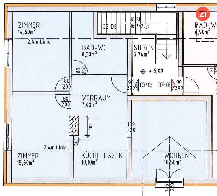 2-Zimmer-Wohnung mieten in Linz – 75 m², € 1.092 – Bild 5 von 5