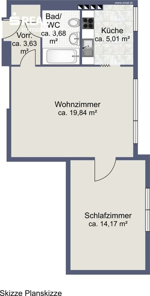 2-Zimmer-Wohnung kaufen in Mistelbach – 46 m², € 135.000 – Bild 14 von 14