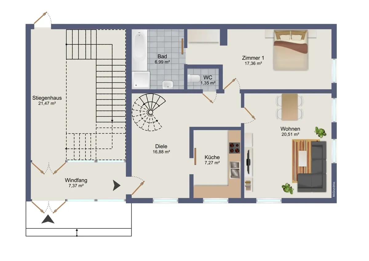 6-Zimmer-Wohnung kaufen in Südoststeiermark – 163 m², € 259.000 – Bild 23 von 25