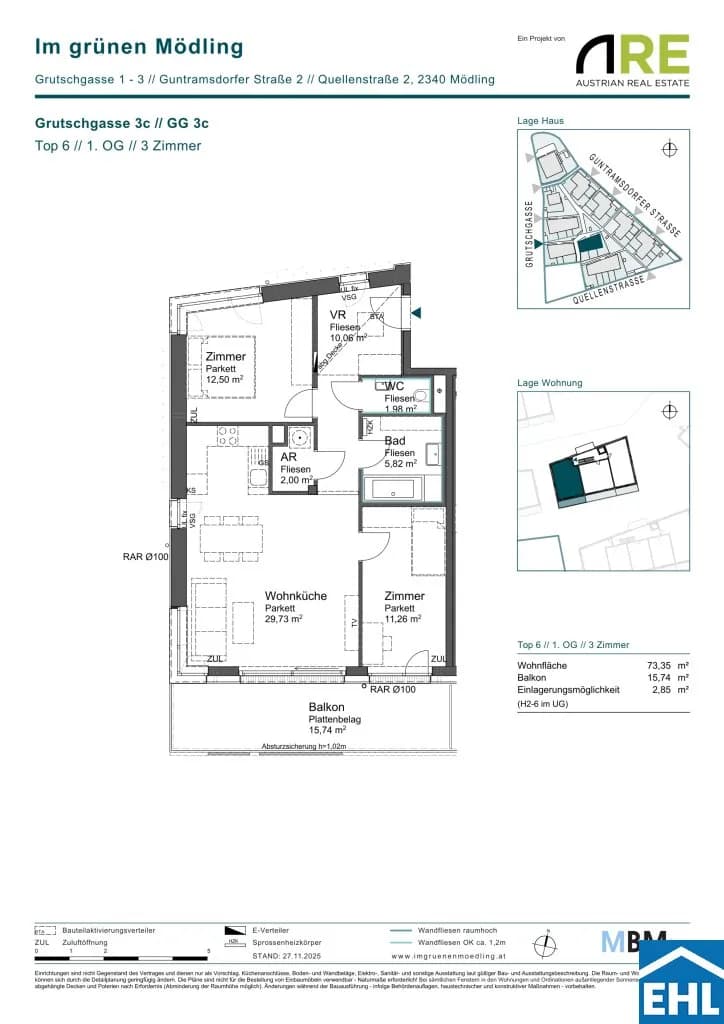 Immobilie kaufen in Mödling – 73,35 m², € 434.765 – Bild 9 von 9