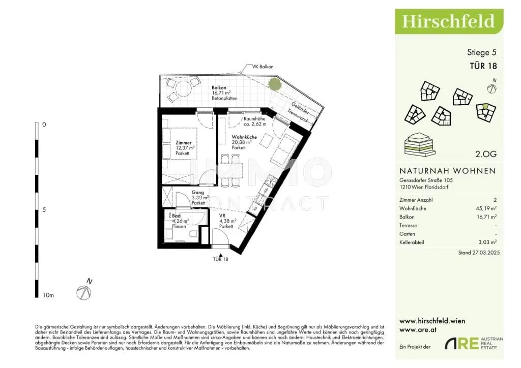 2-Zimmer-Wohnung kaufen in Wien – 45,19 m², € 272.000 – Bild 6 von 6