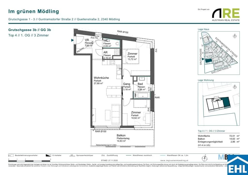 3-Zimmer-Wohnung kaufen in Mödling – 73,1 m², € 480.000 – Bild 9 von 9