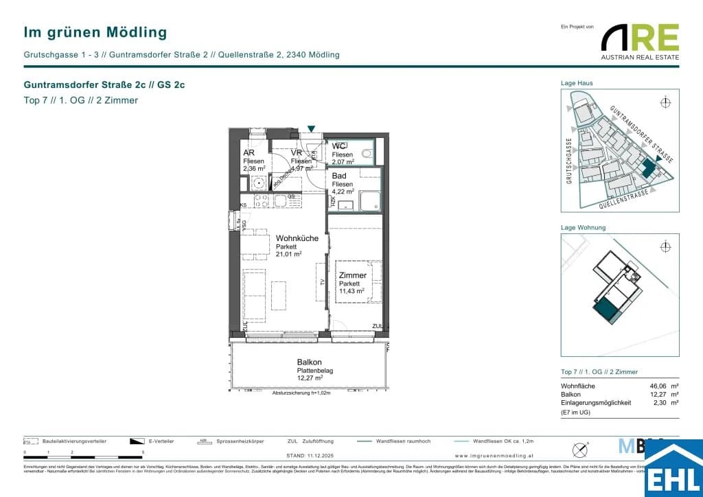 Immobilie kaufen in Mödling – 46,06 m², € 280.350 – Bild 9 von 9