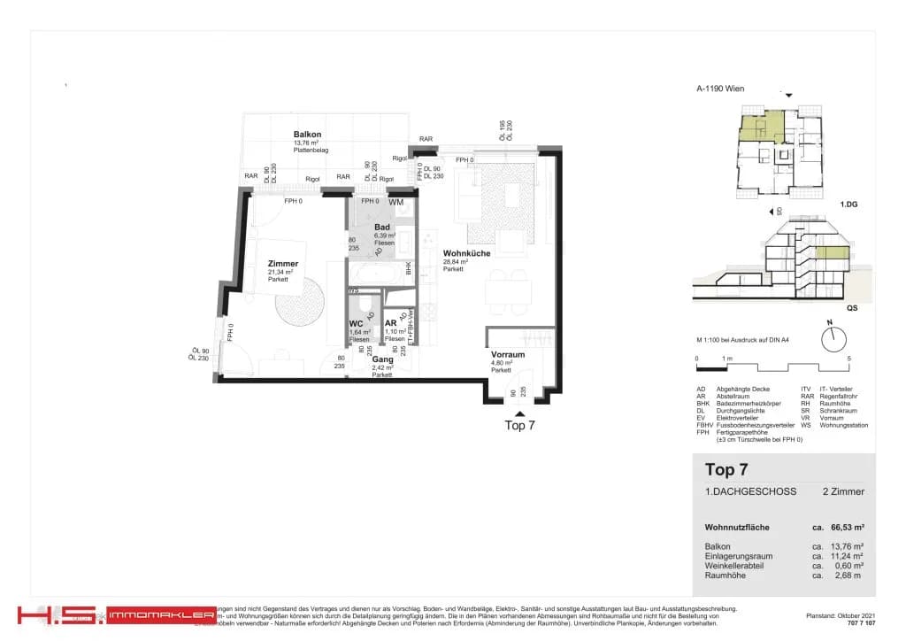 2-Zimmer-Wohnung kaufen in Wien – 66,53 m², € 765.000 – Bild 17 von 17