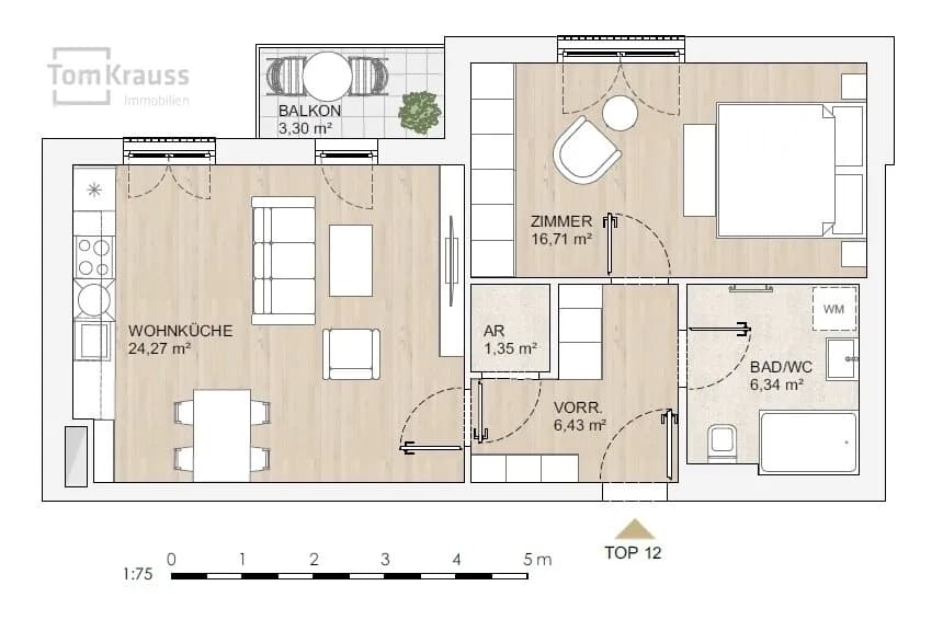 2-Zimmer-Wohnung kaufen in Wien – 55,1 m², € 624.300 – Bild 13 von 16