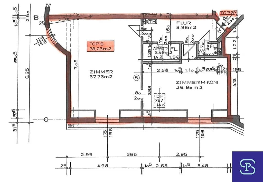 2-Zimmer-Gewerbeimmobilie mieten in Wien – 78 m², € 705 – Bild 7 von 7