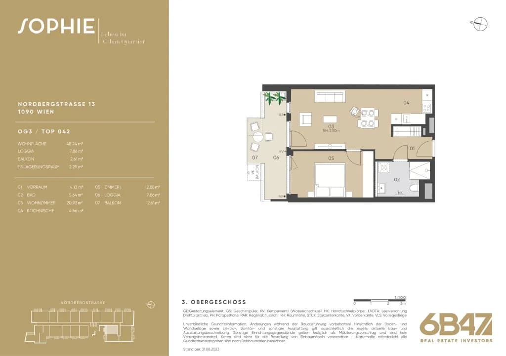 2-Zimmer-Wohnung kaufen in Wien – 46,91 m², € 398.600 – Bild 13 von 13