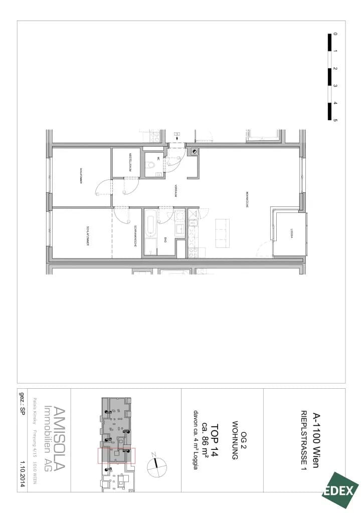 3-Zimmer-Wohnung mieten in Wien – 86 m², € 1.395 – Bild 13 von 13