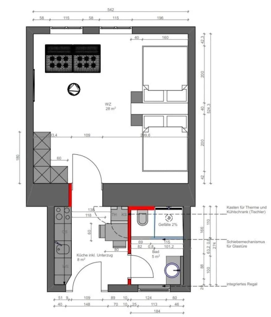 1-Zimmer-Wohnung kaufen in Wien – 42 m², € 230.000 – Bild 2 von 14