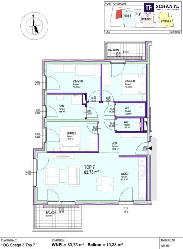 1-Zimmer-Wohnung kaufen in Gänserndorf – 83,73 m², € 449.900 – Bild 13 von 13
