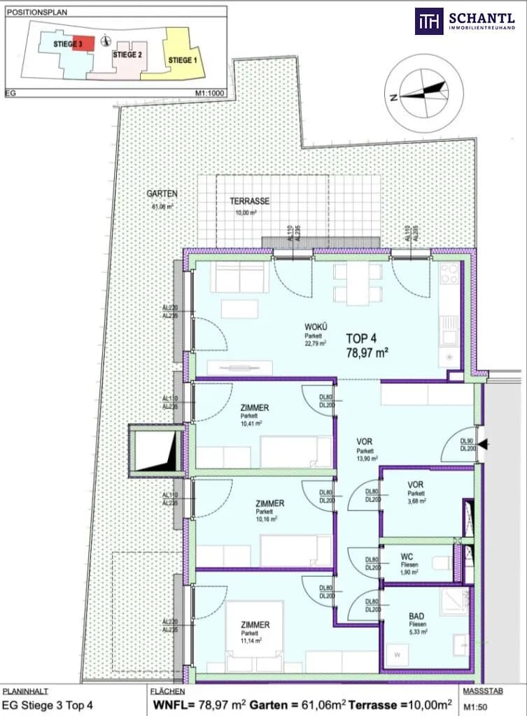 4-Zimmer-Wohnung kaufen in Gänserndorf – 78,97 m², € 449.000 – Bild 14 von 14