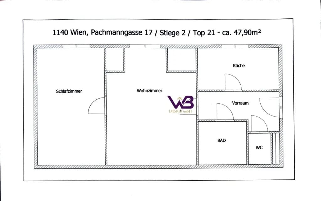 2-Zimmer-Wohnung mieten in Wien – 48 m², € 1.011 – Bild 15 von 15