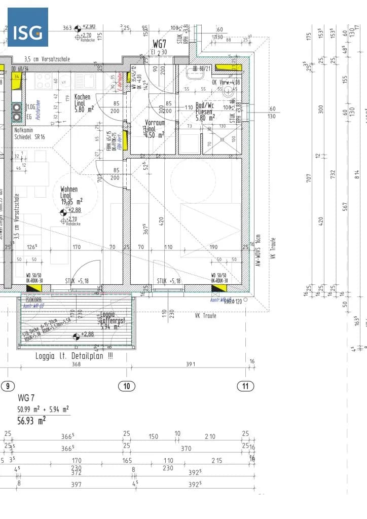 2-Zimmer-Wohnung mieten in Vöcklabruck – 57 m², € 654 – Bild 2 von 2