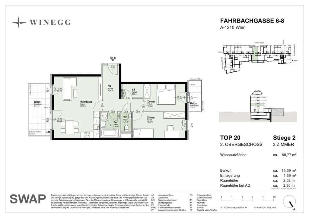 Immobilie kaufen in Wien – 68,77 m², € 453.200 – Bild 15 von 15