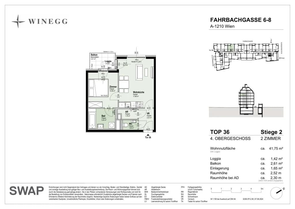 2-Zimmer-Wohnung kaufen in Wien – 41,75 m², € 332.100 – Bild 19 von 19