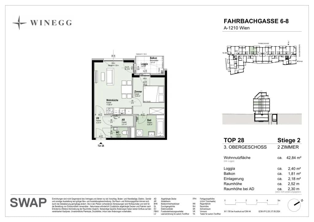 2-Zimmer-Wohnung kaufen in Wien – 42,84 m², € 313.100 – Bild 27 von 27