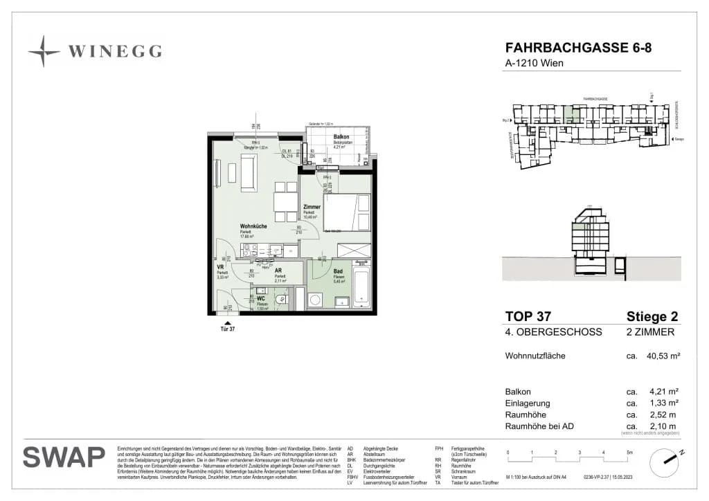 2-Zimmer-Wohnung kaufen in Wien – 40,43 m², € 328.700 – Bild 25 von 25