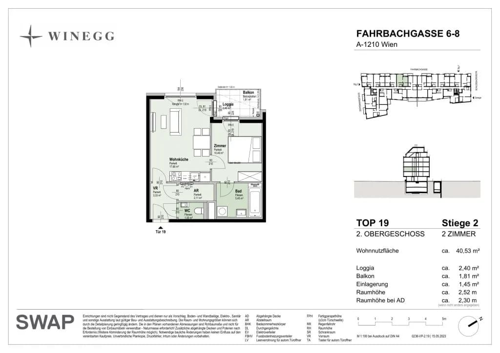 2-Zimmer-Wohnung kaufen in Wien – 42,85 m², € 297.500 – Bild 20 von 20