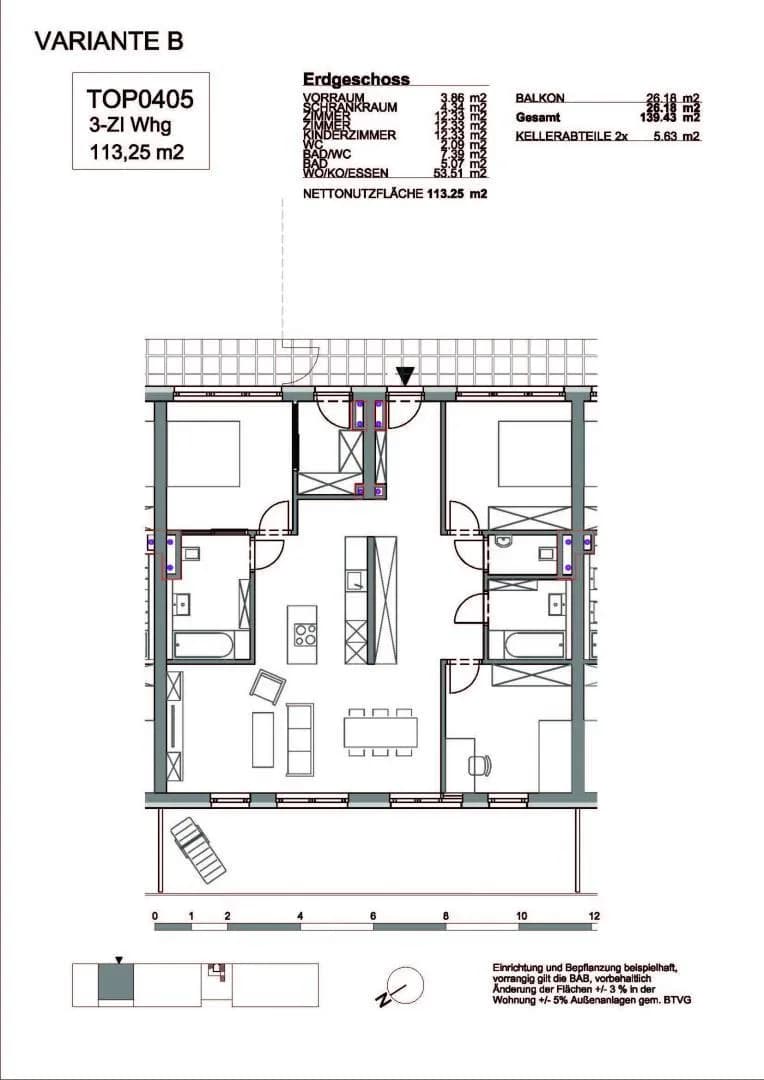 4-Zimmer-Wohnung kaufen in Graz – 113,29 m², € 400.400 – Bild 6 von 6