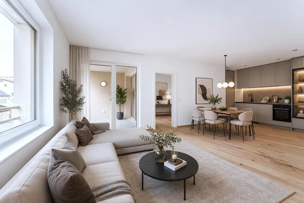 3-Zimmer-Wohnung mieten in Vöcklabruck – 70,87 m², € 1.259 – Bild 1 von 6