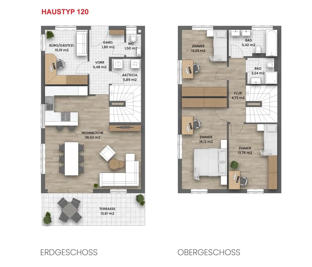 5-Zimmer-Haus kaufen in Mödling – 119,89 m², € 450.000 – Bild 11 von 12