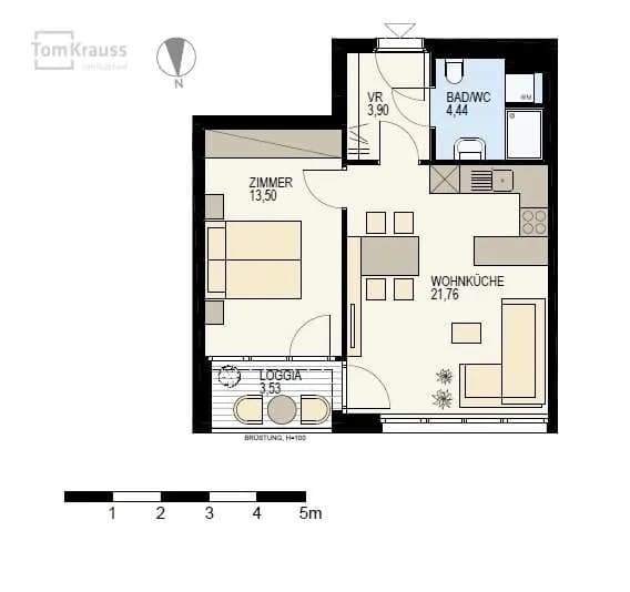 2-Zimmer-Wohnung kaufen in Wien – 47,13 m², € 276.200 – Bild 12 von 13