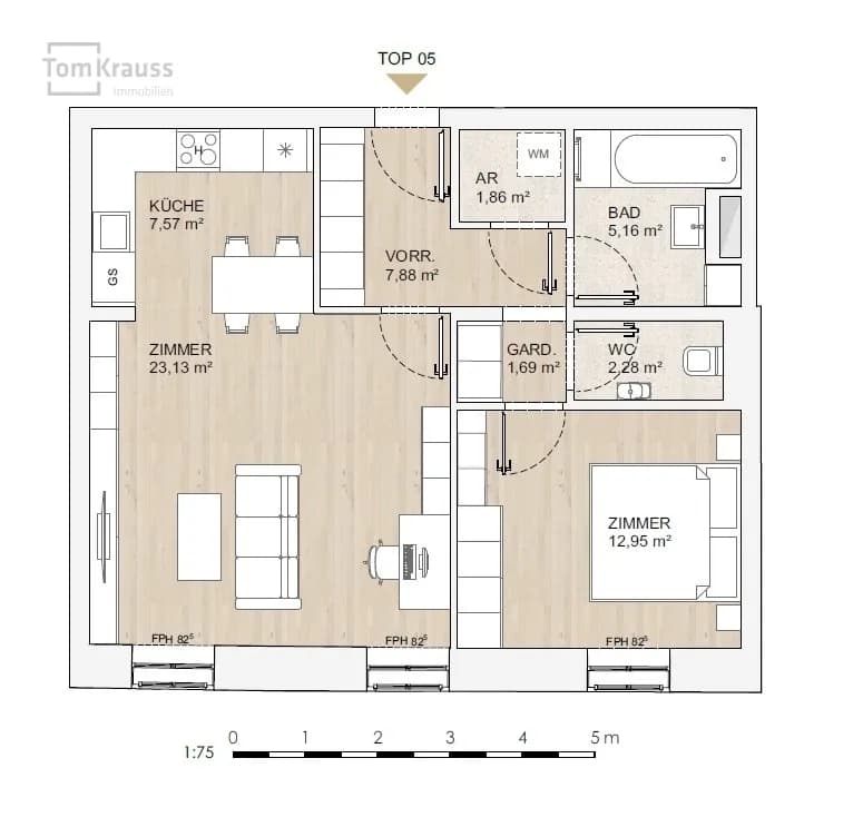 2-Zimmer-Wohnung kaufen in Wien – 62,7 m², € 564.300 – Bild 14 von 16