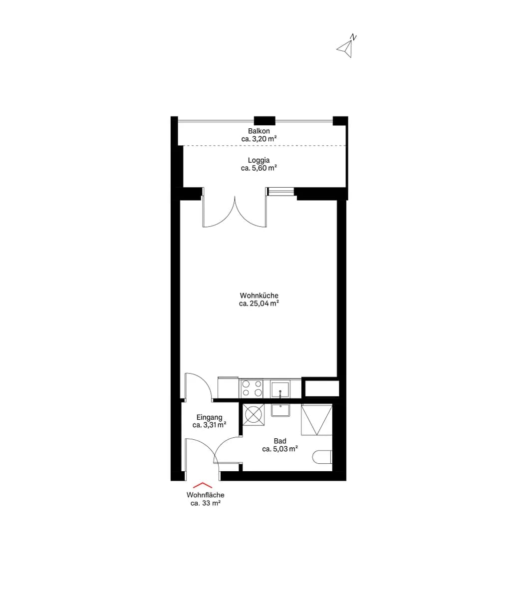 1-Zimmer-Wohnung kaufen in Wien – 33 m², € 329.000 – Bild 8 von 8