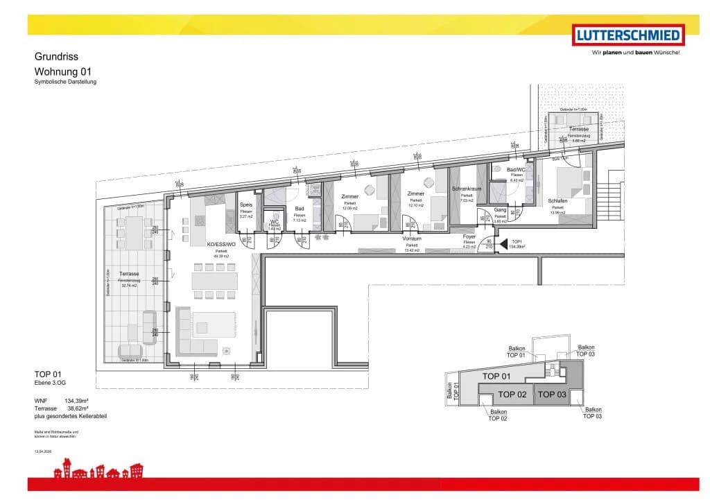 4-Zimmer-Wohnung mieten in Weiz – 134,39 m², € 2.997 – Bild 8 von 8