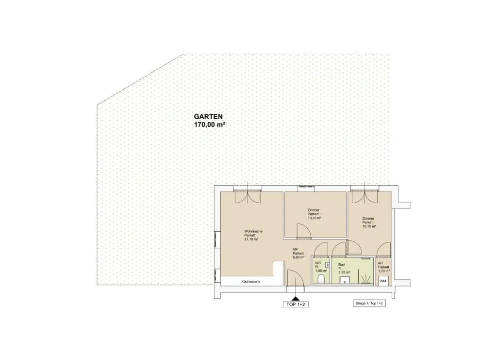 3-Zimmer-Wohnung kaufen in Wien – 55,22 m², € 398.900 – Bild 16 von 16