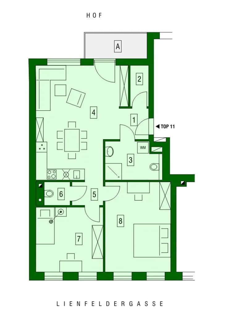 3-Zimmer-Wohnung kaufen in Wien – 72,11 m², € 468.900 – Bild 21 von 21