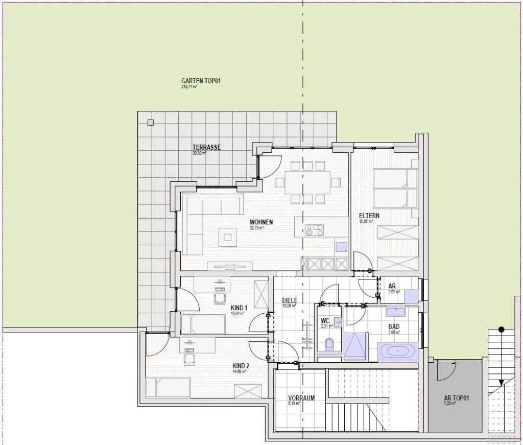 4-Zimmer-Wohnung kaufen in Vöcklabruck – 95,69 m², € 430.000 – Bild 7 von 9