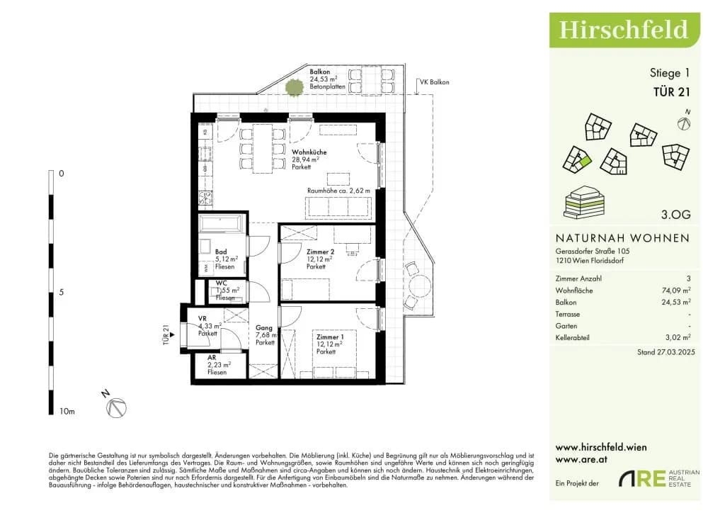 Immobilie kaufen in Wien – 74 m², € 395.000 – Bild 13 von 14