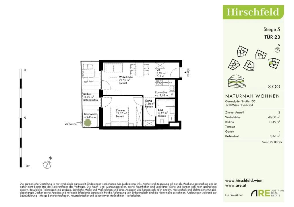 Immobilie kaufen in Wien – 46 m², € 247.000 – Bild 13 von 14