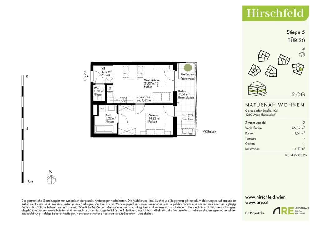 Immobilie kaufen in Wien – 45,32 m², € 241.000 – Bild 13 von 14