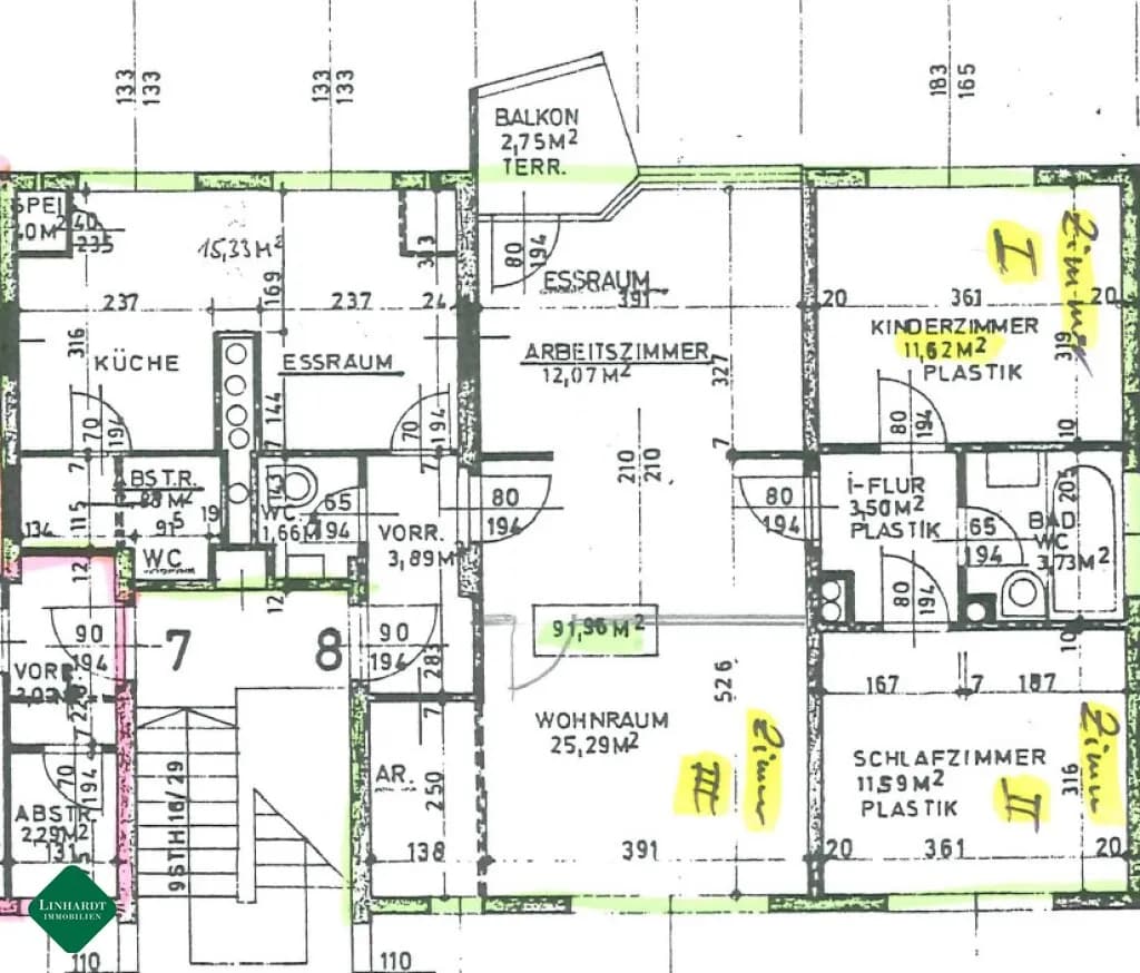 3-Zimmer-Wohnung kaufen in Baden – 92 m², € 199.000 – Bild 2 von 9
