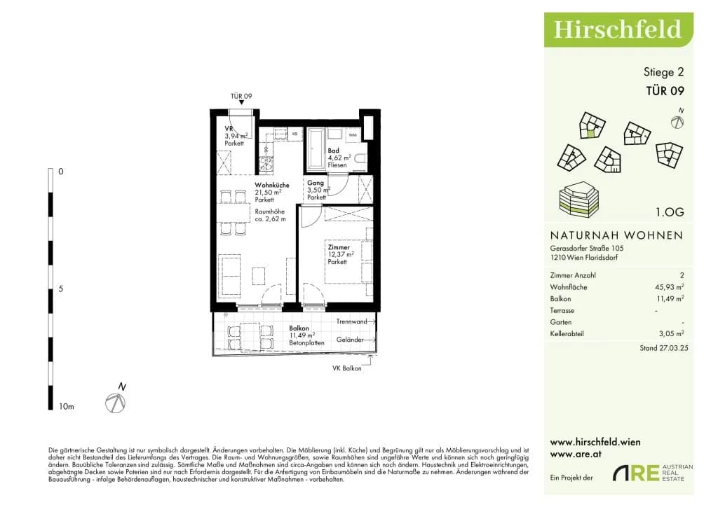Immobilie kaufen in Wien – 46 m², € 250.600 – Bild 14 von 15