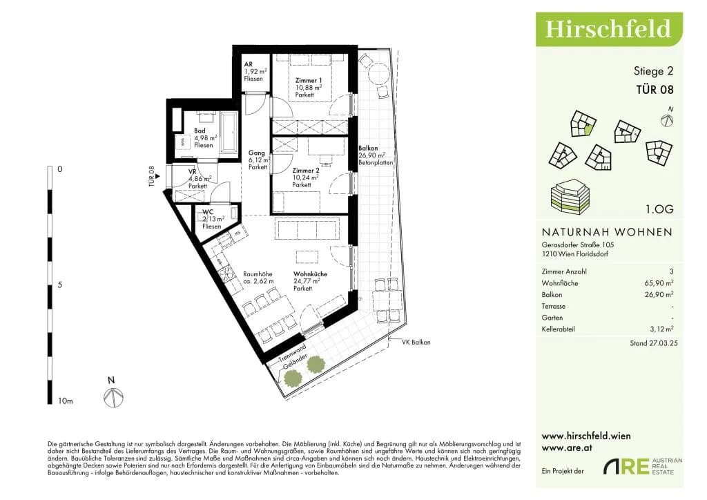 Immobilie kaufen in Wien – 65,79 m², € 371.500 – Bild 13 von 14