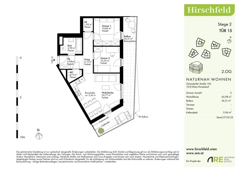 Immobilie kaufen in Wien – 65,79 m², € 371.500 – Bild 13 von 14