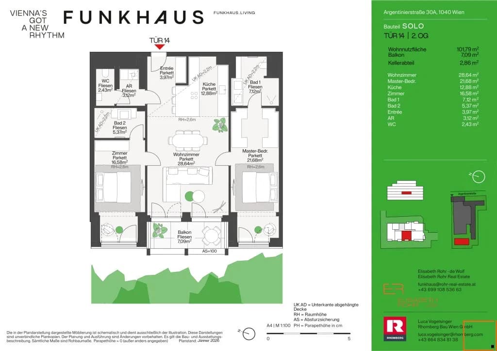 3-Zimmer-Wohnung kaufen in Wien – 101,79 m², € 1.230.000 – Bild 10 von 10